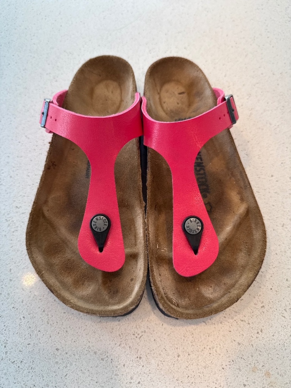 Pink Birkenstock Gizeh Sandals- EU Size 38